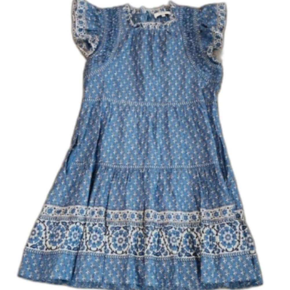 Sea New York Stella Flutter Sleeve Dress Size Medium
